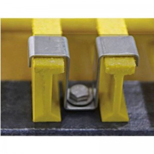 Ze stalinierdzewnej FRP GRP Fibreglass Grating M klips z gwoździami i śrubą